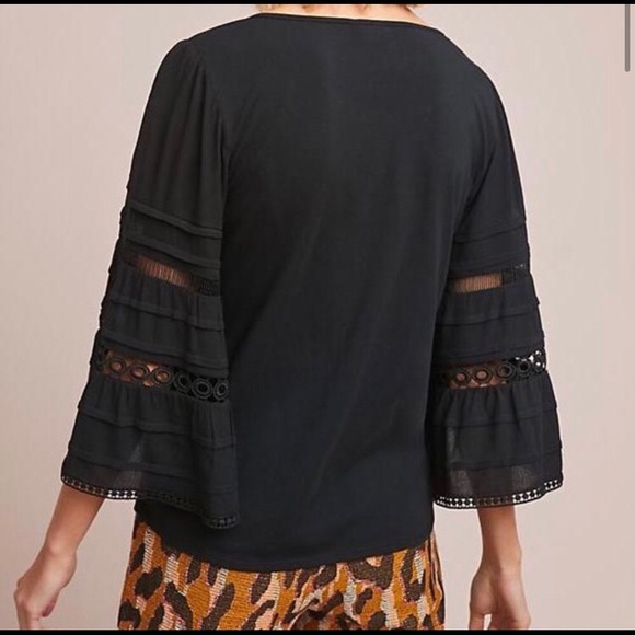 Anthro One September Southern Eyelet Crochet Top - Picture 2 of 6